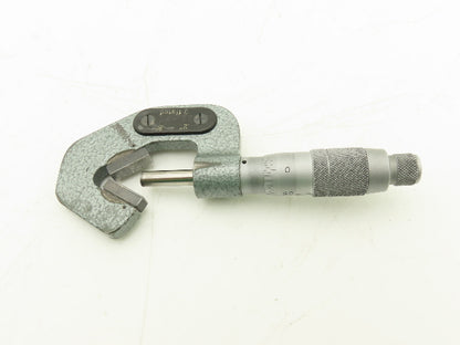 Brown & Sharpe 599-175-2 V-Anvil Micrometer 0.2-0.8" Range 3-Flute .0001"