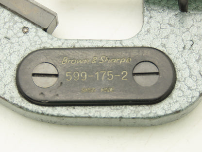 Brown & Sharpe 599-175-2 V-Anvil Micrometer 0.2-0.8" Range 3-Flute .0001"