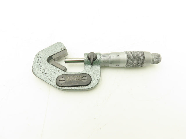 Brown & Sharpe 599-175-2 V-Anvil Micrometer 0.2-0.8" Range 3-Flute .0001"