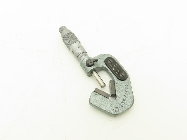 Brown & Sharpe 599-175-2 V-Anvil Micrometer 0.2-0.8" Range 3-Flute .0001"