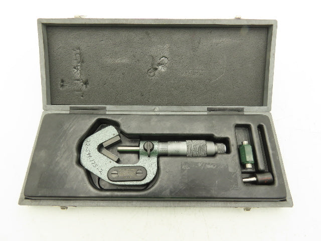 Brown & Sharpe 599-175-2 V-Anvil Micrometer 0.2-0.8" Range 3-Flute .0001"