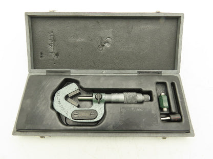 Brown & Sharpe 599-175-2 V-Anvil Micrometer 0.2-0.8" Range 3-Flute .0001"