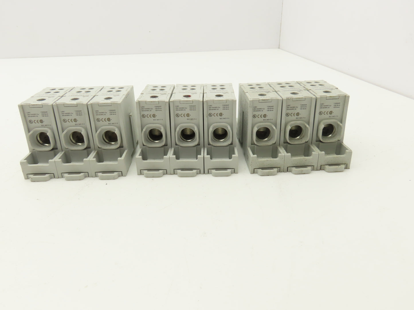 Bussman PDBFS220 Power Distribution Block 600V 175A 2-14awg Lot of 9