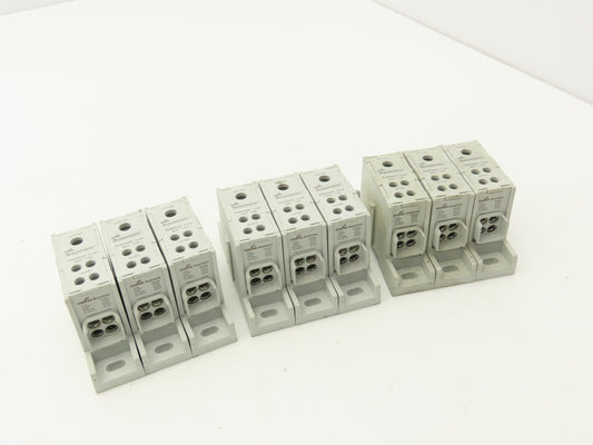 Bussman PDBFS220 Power Distribution Block 600V 175A 2-14awg Lot of 9