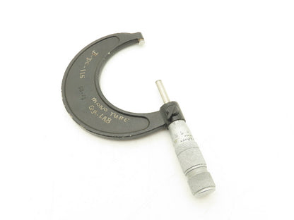 Brown & Sharpe 50-75 Outside Micrometer 50-75mm Range Flat Anvil