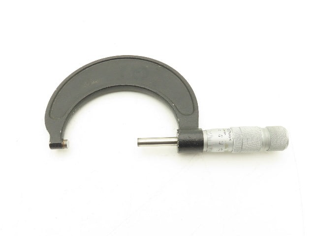 Brown & Sharpe 50-75 Outside Micrometer 50-75mm Range Flat Anvil