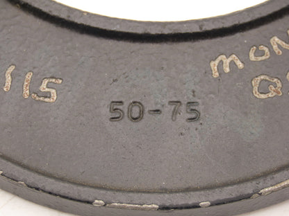 Brown & Sharpe 50-75 Outside Micrometer 50-75mm Range Flat Anvil
