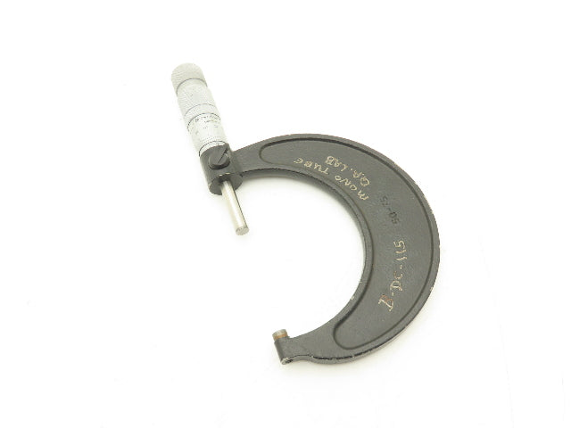 Brown & Sharpe 50-75 Outside Micrometer 50-75mm Range Flat Anvil