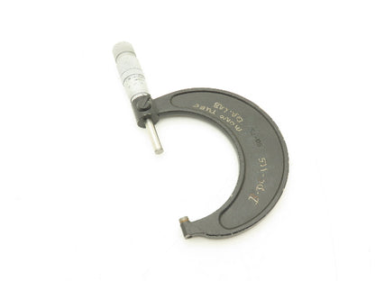 Brown & Sharpe 50-75 Outside Micrometer 50-75mm Range Flat Anvil