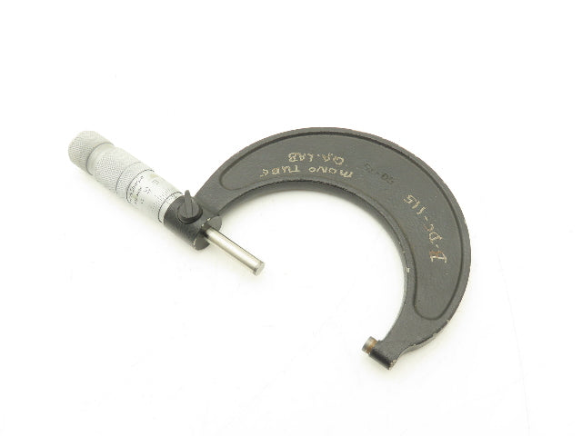 Brown & Sharpe 50-75 Outside Micrometer 50-75mm Range Flat Anvil