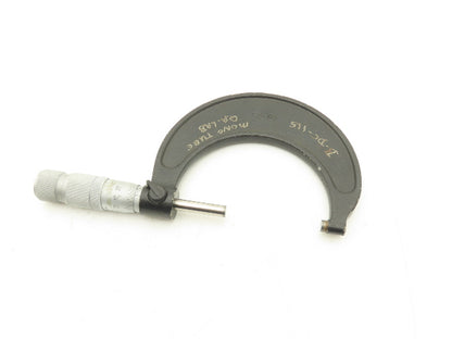 Brown & Sharpe 50-75 Outside Micrometer 50-75mm Range Flat Anvil