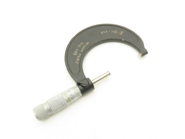 Brown & Sharpe 50-75 Outside Micrometer 50-75mm Range Flat Anvil