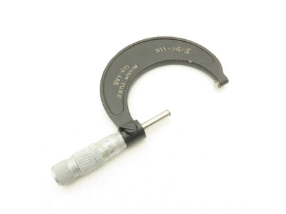 Brown & Sharpe 50-75 Outside Micrometer 50-75mm Range Flat Anvil