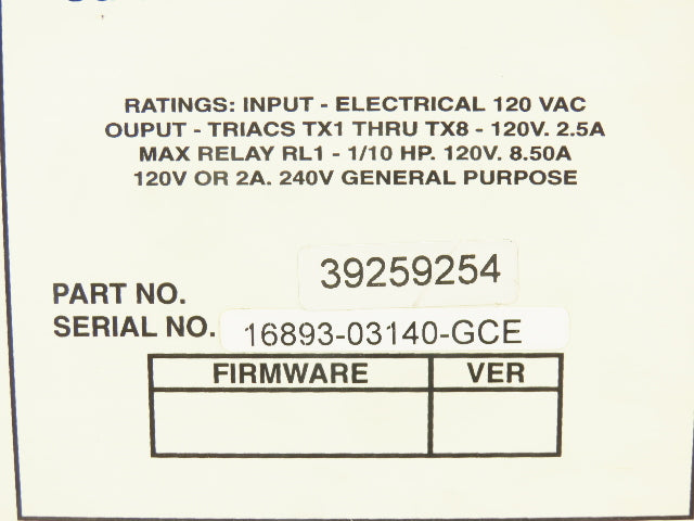 Ingersoll Rand 39259254 SG Intellisys Display Air Compressor Controller See Note