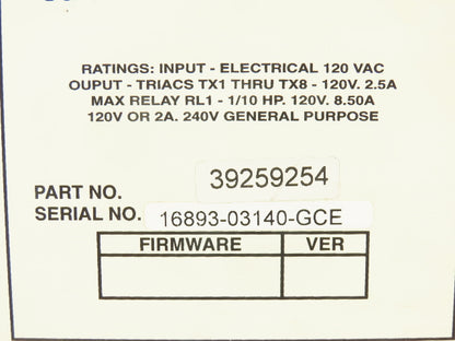 Ingersoll Rand 39259254 SG Intellisys Display Air Compressor Controller See Note