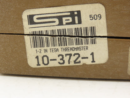 Tesa Brown & Sharpe 10-372-1 Thread Pitch Micrometer 1-2" Range Standard Anvils