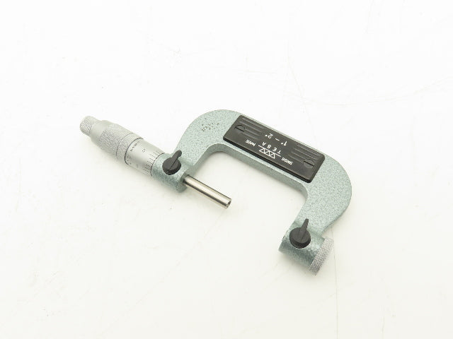 Tesa Brown & Sharpe 10-372-1 Thread Pitch Micrometer 1-2" Range Standard Anvils
