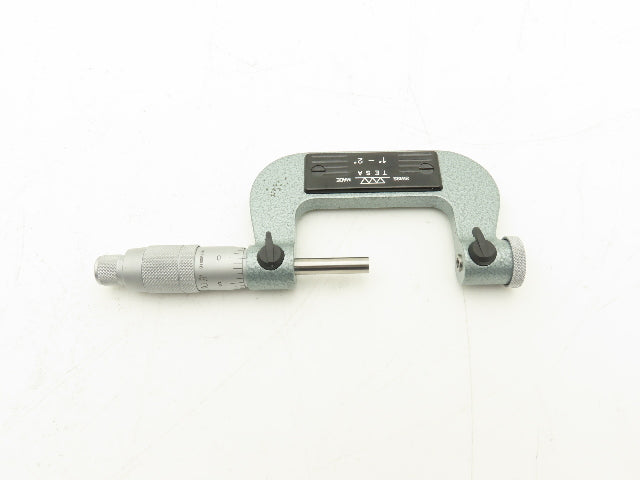 Tesa Brown & Sharpe 10-372-1 Thread Pitch Micrometer 1-2" Range Standard Anvils