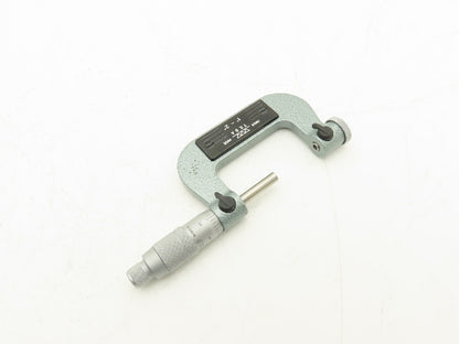 Tesa Brown & Sharpe 10-372-1 Thread Pitch Micrometer 1-2" Range Standard Anvils