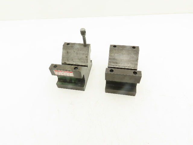 Precision Steel V Block 5/16-18 Machinist Tool 2-7/8 X 4 X 2-7/8" Lot Of 2