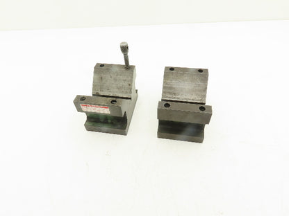 Precision Steel V Block 5/16-18 Machinist Tool 2-7/8 X 4 X 2-7/8" Lot Of 2