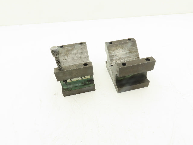 Precision Steel V Block 5/16-18 Machinist Tool 2-7/8 X 4 X 2-7/8" Lot Of 2