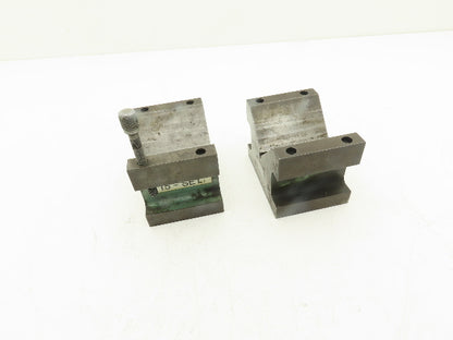 Precision Steel V Block 5/16-18 Machinist Tool 2-7/8 X 4 X 2-7/8" Lot Of 2