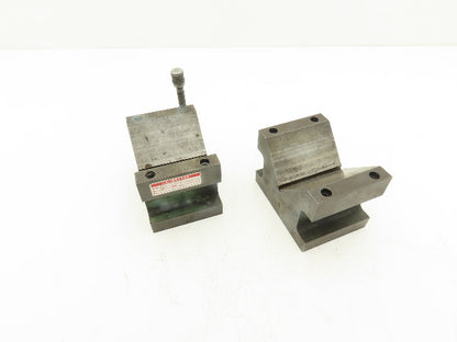 Precision Steel V Block 5/16-18 Machinist Tool 2-7/8 X 4 X 2-7/8" Lot Of 2