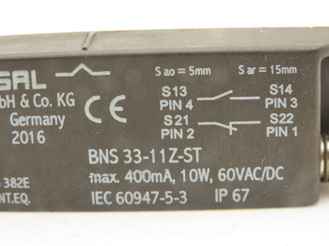 Schmersal BNS 33-11Z-ST Magnetic Safety Sensor 400mA 10W 60V AC/DC Lot of 2