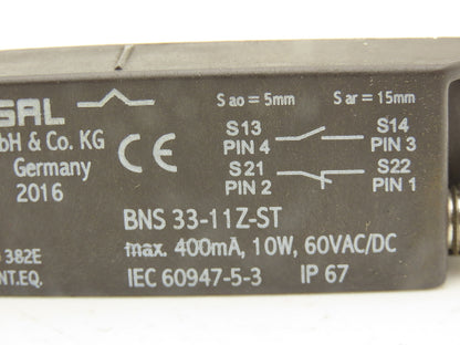 Schmersal BNS 33-11Z-ST Magnetic Safety Sensor 400mA 10W 60V AC/DC Lot of 2