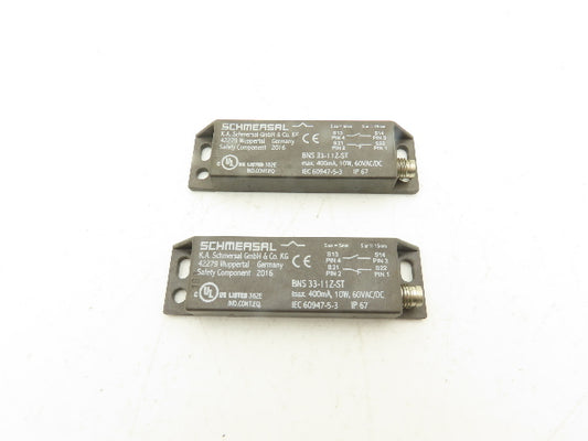 Schmersal BNS 33-11Z-ST Magnetic Safety Sensor 400mA 10W 60V AC/DC Lot of 2