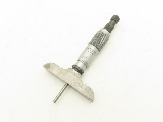 Starrett 440 Depth Micrometer with 5 Rods 4"-9" Missing 5" Rod