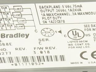 Allen Bradley 1734-OB8E Point I/O 8Pt Digital Output Module 24VDC Ser C Lot of 5