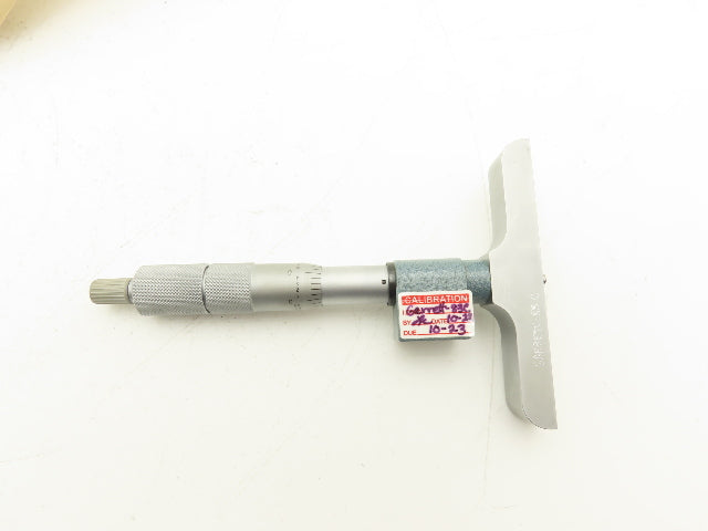 Mitutoyo 229-131 Depth Micrometer Digit Counter 0-4" Range .001" Ratchet Stop