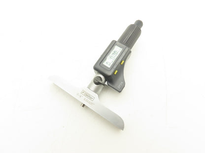 Fowler 54-225-456-0 Digital Depth Micrometer 0-6" 150mm Range 4" Base 6 Rods