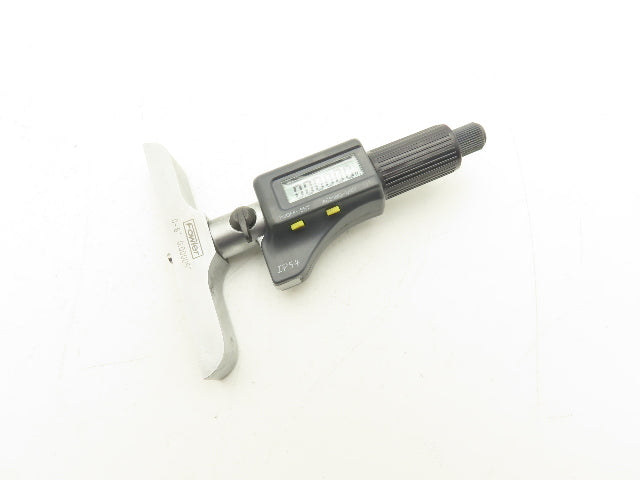Fowler 54-225-456-0 Digital Depth Micrometer 0-6" 150mm Range 4" Base 6 Rods