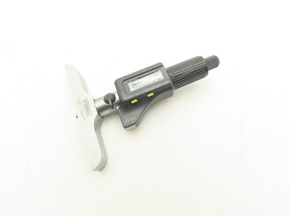 Fowler 54-225-456-0 Digital Depth Micrometer 0-6" 150mm Range 4" Base 6 Rods