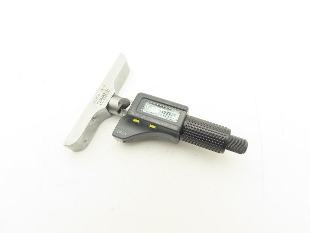 Fowler 54-225-456-0 Digital Depth Micrometer 0-6" 150mm Range 4" Base 6 Rods