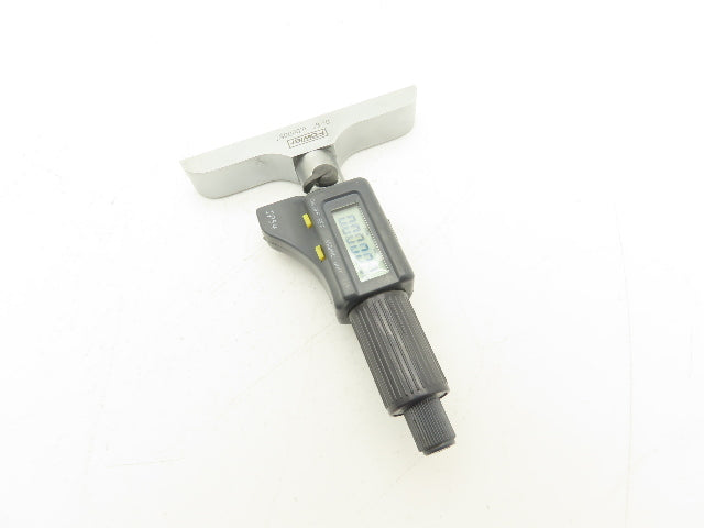 Fowler 54-225-456-0 Digital Depth Micrometer 0-6" 150mm Range 4" Base 6 Rods