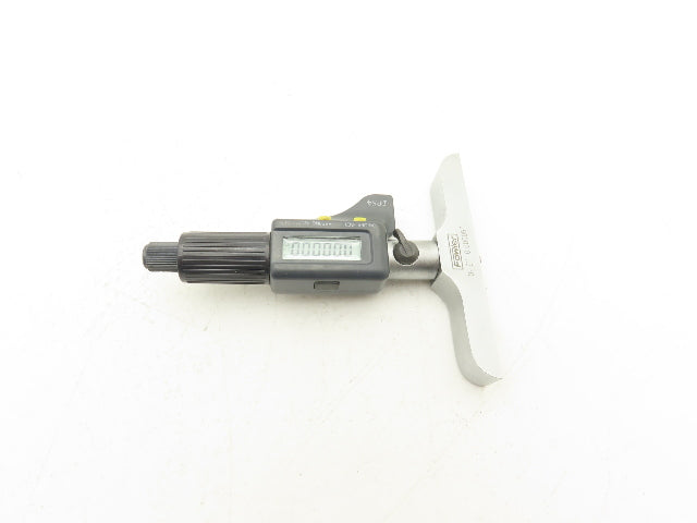 Fowler 54-225-456-0 Digital Depth Micrometer 0-6" 150mm Range 4" Base 6 Rods