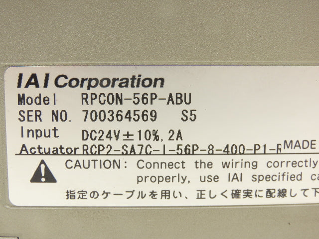 IAI RPCON-56P-ABU RPCON ROBONET PCON Actuator Controller Unit RCP3/RCP2 Series