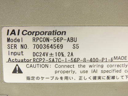 IAI RPCON-56P-ABU RPCON ROBONET PCON Actuator Controller Unit RCP3/RCP2 Series