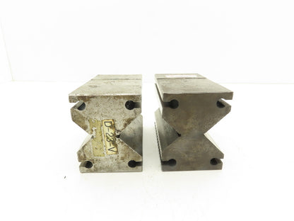 Precision Steel V Block Machinist Tool 3-1/2 X 2-3/4 X 4-7/8" Lot Of 2