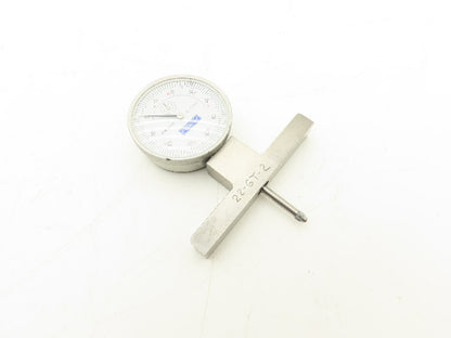 Fowler 52-125-006-1 X-Depth Dial Depth Gage 0-22" Range .001" 4" Base 6 Rods