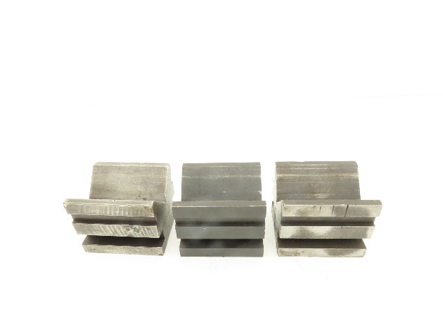 Brown & Sharp 749-1 Steel V Block Machinist Tool 2-1/2 X 3 X 2-1/2" Lot Of 3