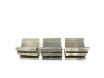 Brown & Sharp 749-1 Steel V Block Machinist Tool 2-1/2 X 3 X 2-1/2" Lot Of 3