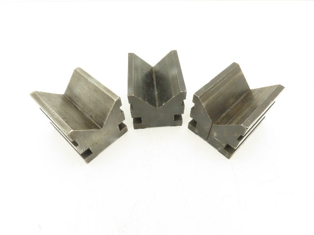 Brown & Sharp 749-1 Steel V Block Machinist Tool 2-1/2 X 3 X 2-1/2" Lot Of 3