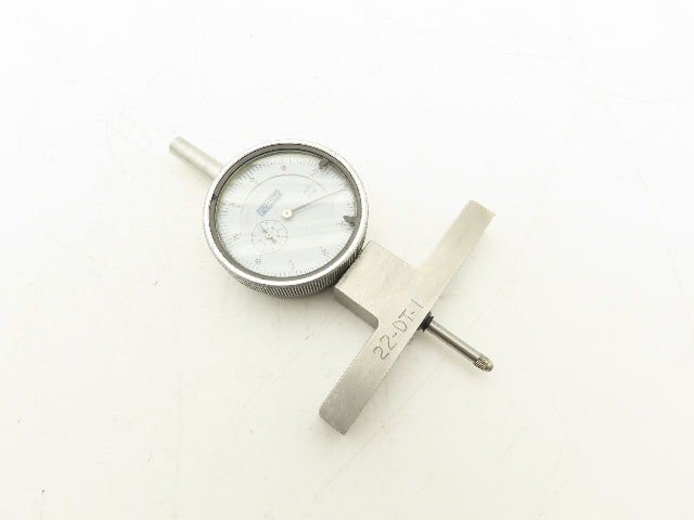 Fowler 52-125-006-1 X-Depth Dial Depth Gage 0-22" Range 6 Rods  -Missing 2 Tips