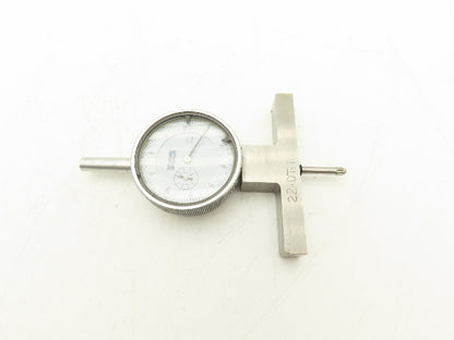 Fowler 52-125-006-1 X-Depth Dial Depth Gage 0-22" Range 6 Rods  -Missing 2 Tips