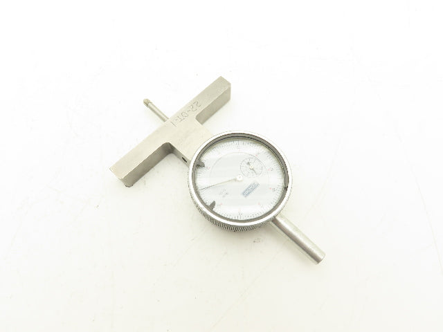Fowler 52-125-006-1 X-Depth Dial Depth Gage 0-22" Range 6 Rods  -Missing 2 Tips